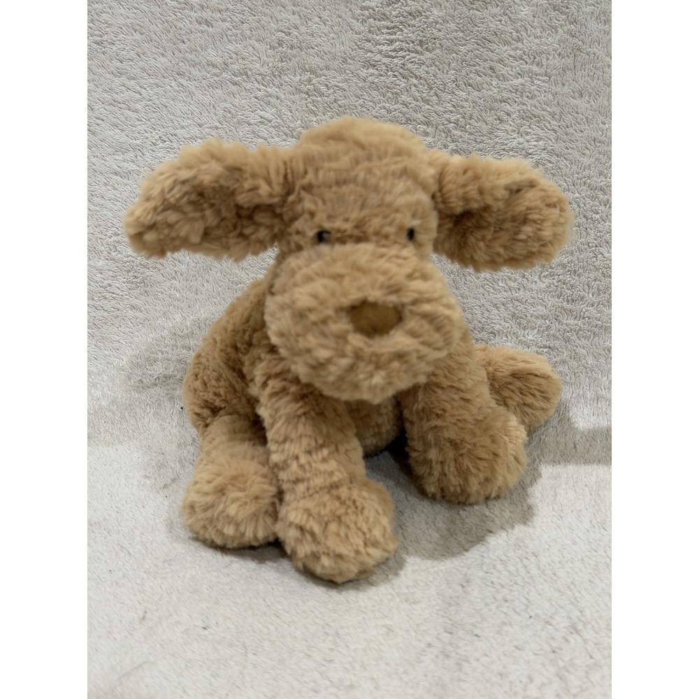 NWT Jellycat Baby Fuddlewuddle Tan Puppy Dog Plush 9" FW6PPNN Stuffed Animal Med